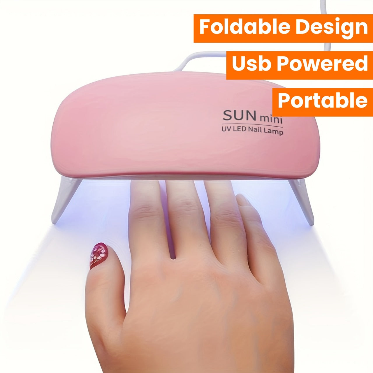 6W UV LED Nail Lamp with timer ⏱️