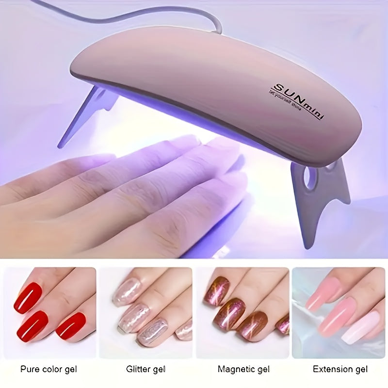 6W UV LED Nail Lamp with timer ⏱️